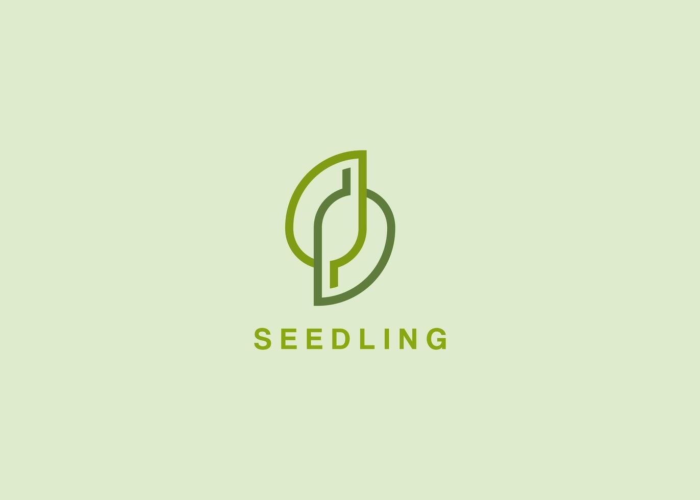 A logo for seedling vector