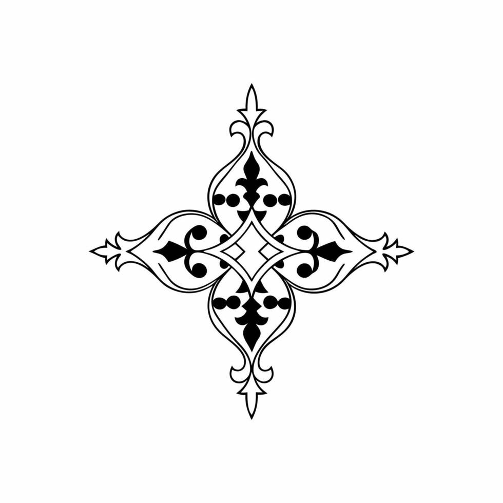 Arabian pattern design vector