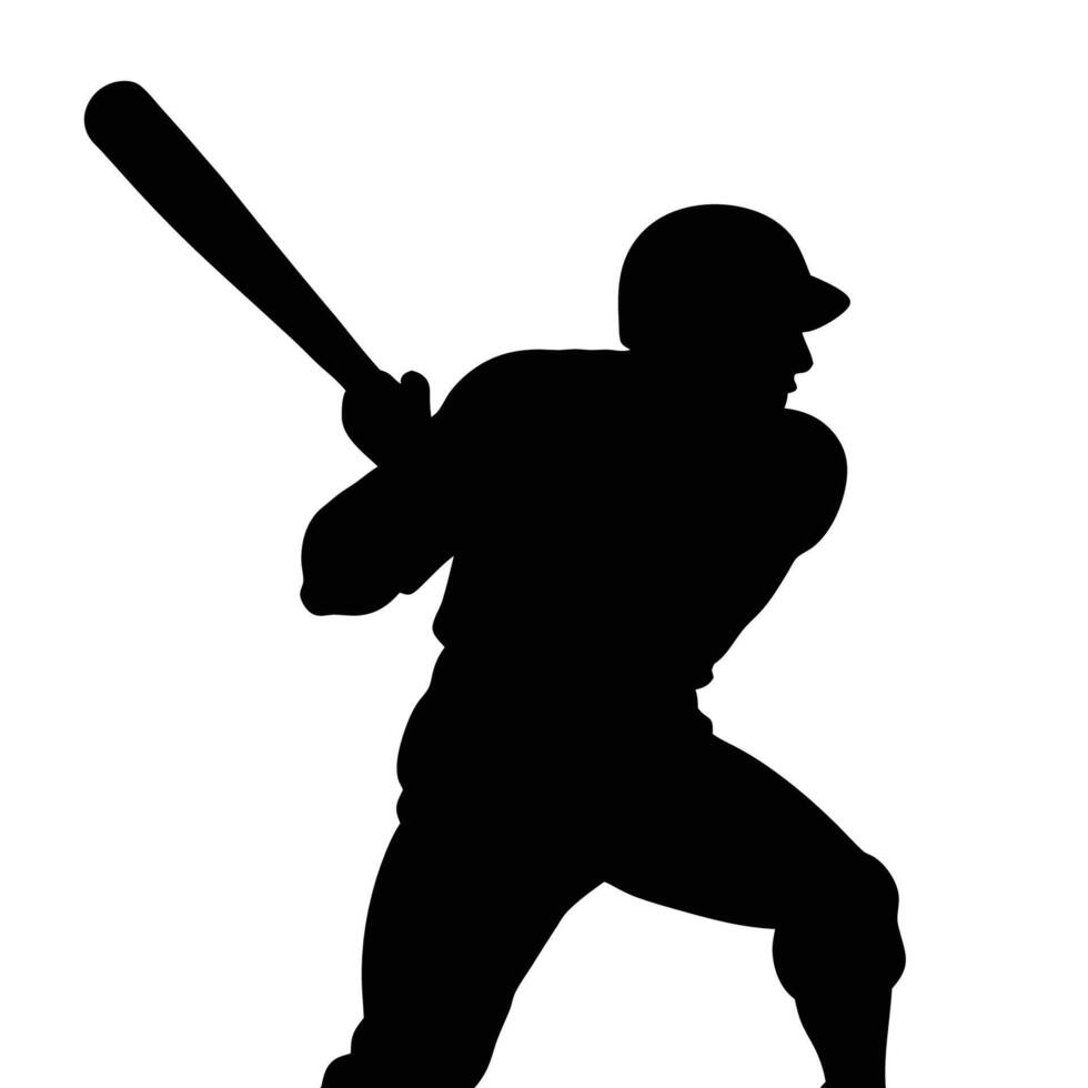 Baseball player in actions vector