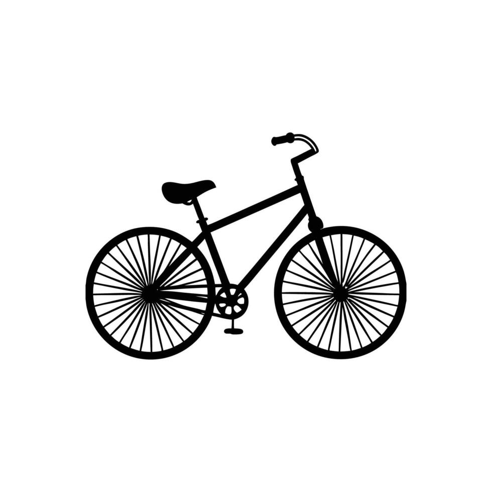 Abstract bicycle silhouette vector