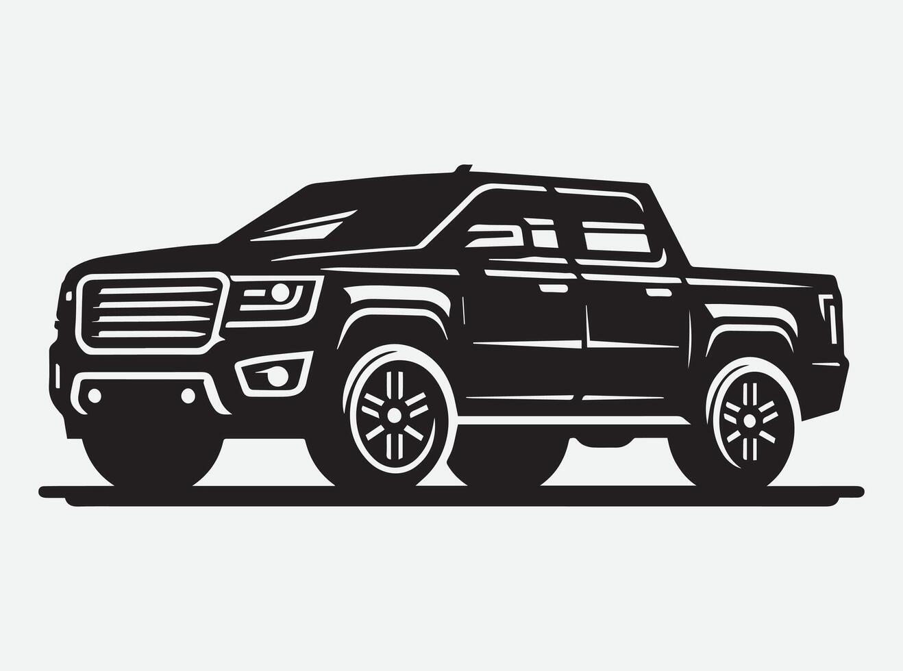 Realistic Car Silhouettes for Automotive and Transportation Graphics vector