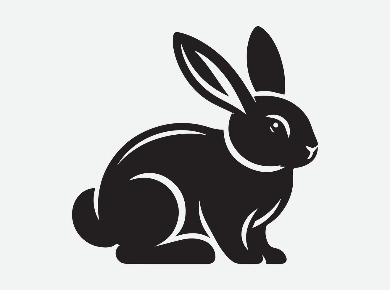 BunHigh Resolution Bunny Silhouette Images for Print and Web vector