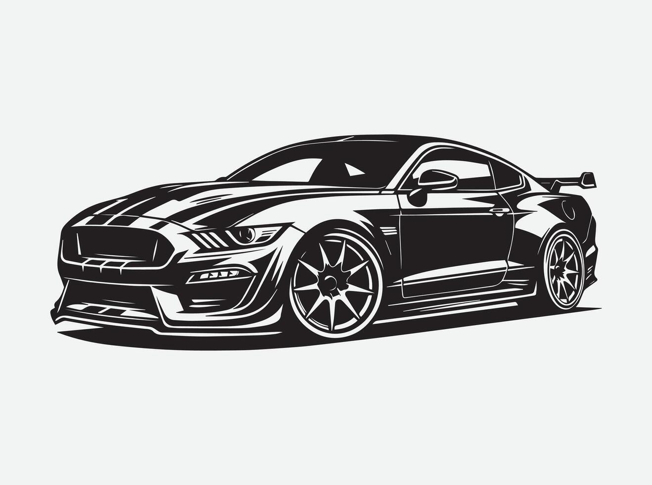 Vintage Car Silhouette Pack for Retro and Classic Designs vector