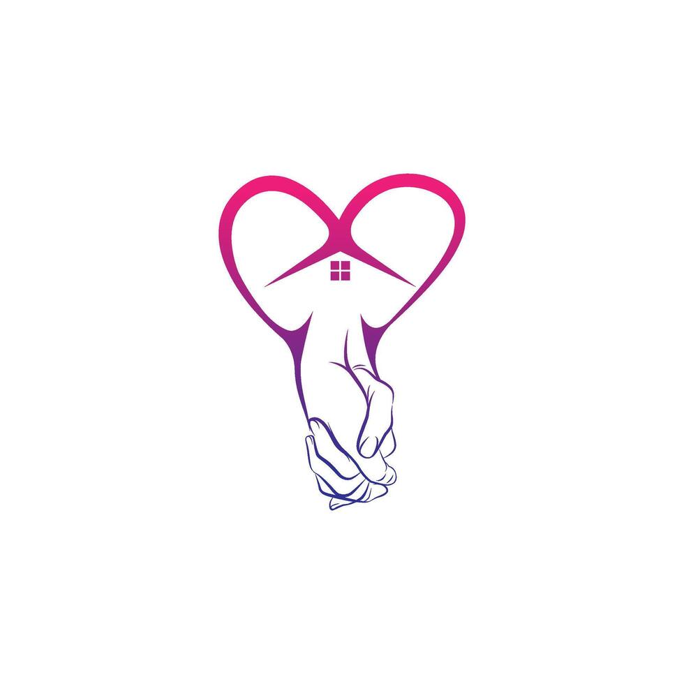Human arm holding two hearts line continuous drawn. vector