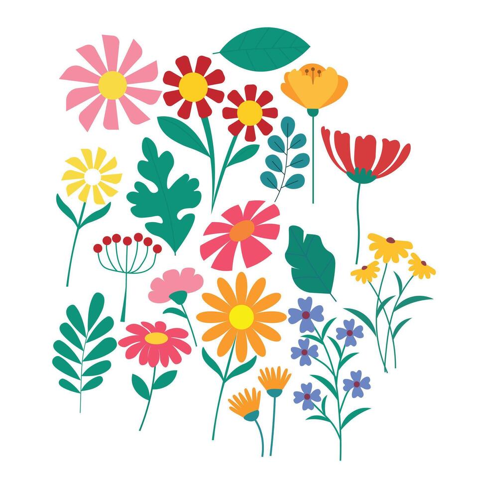 Icon flower spring vector
