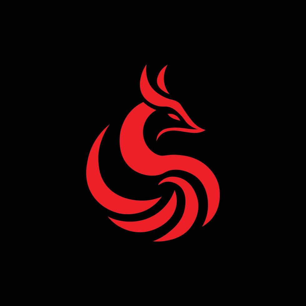 Phoenix logo design vector