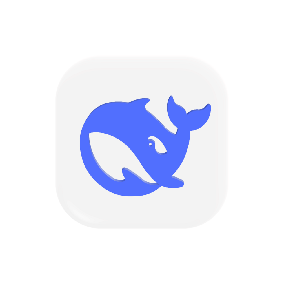 Deepseek app icon on transparent background png