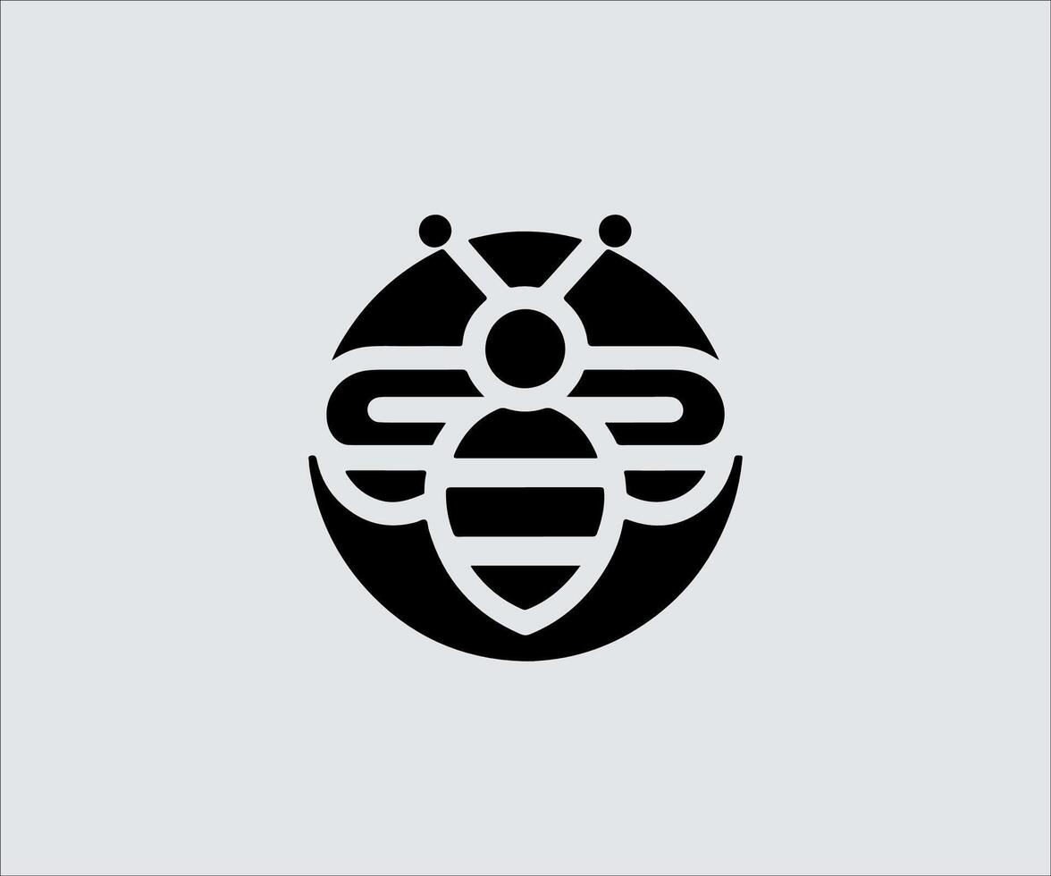 Bee logo design inspiration template. Bee icon design inspiration. vector
