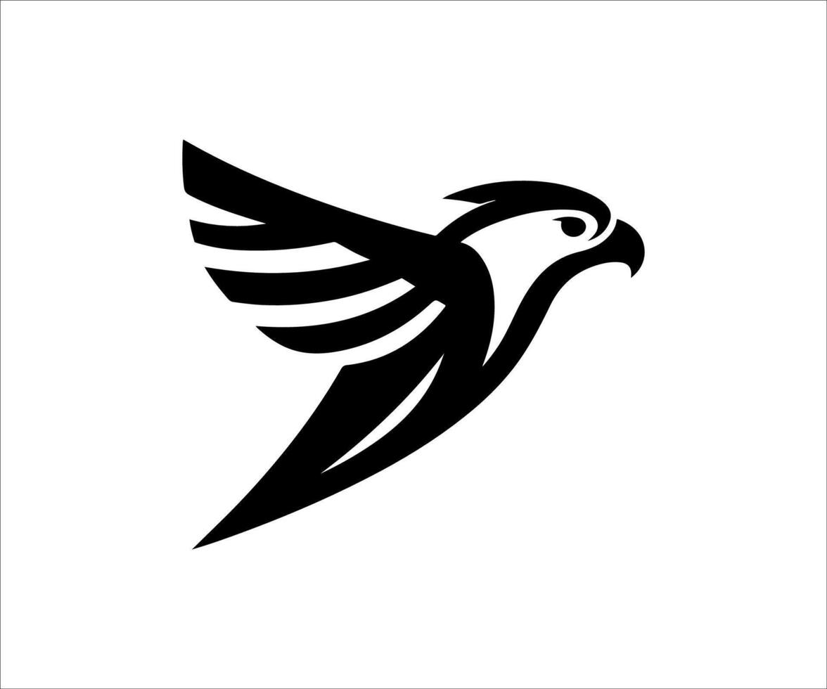 a black and white bird logo vector