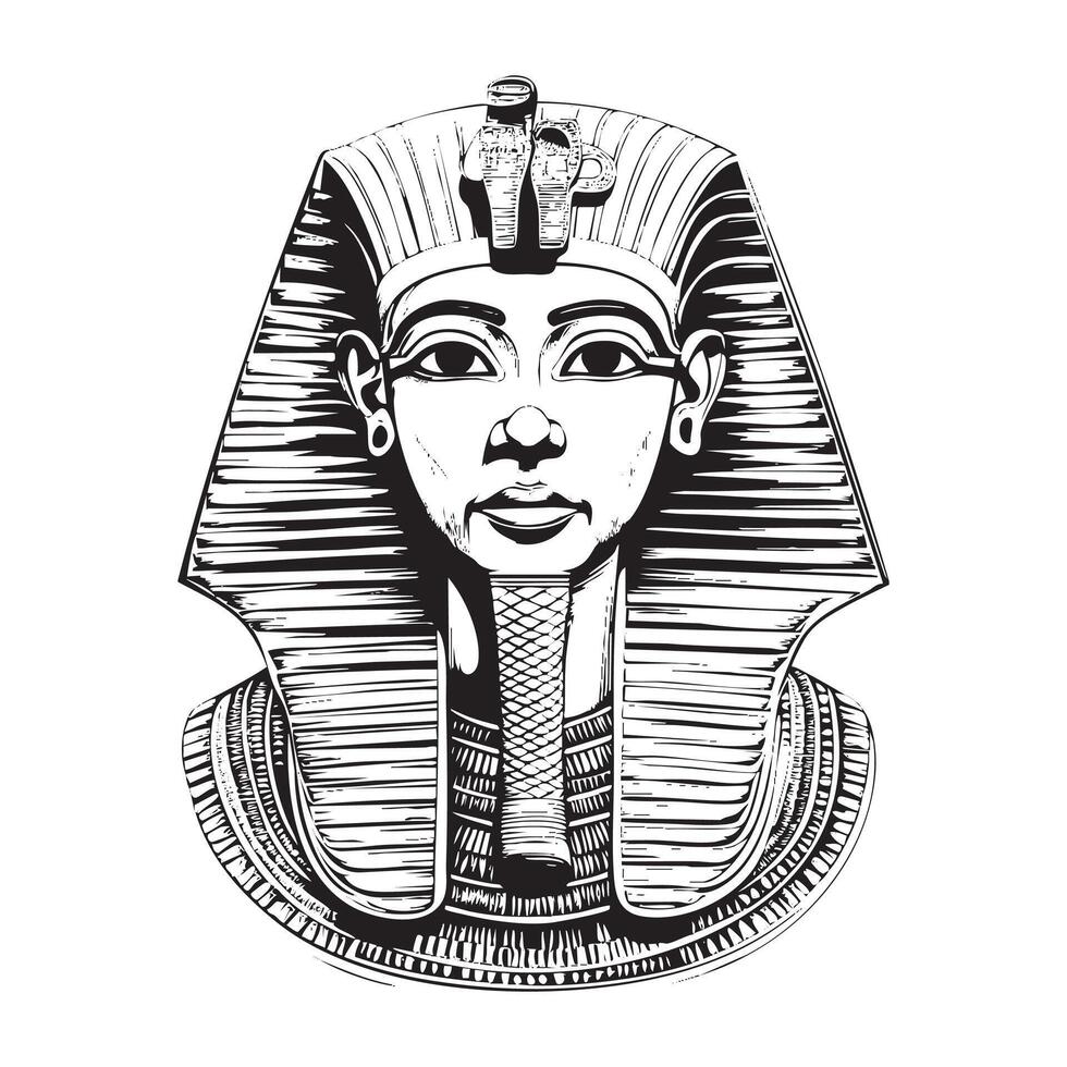 Egyptian pharaoh mask vector