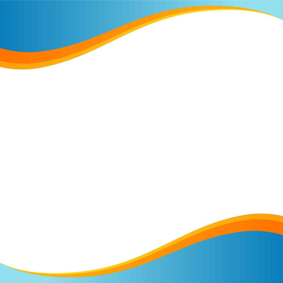 Wave curved background in blue vector