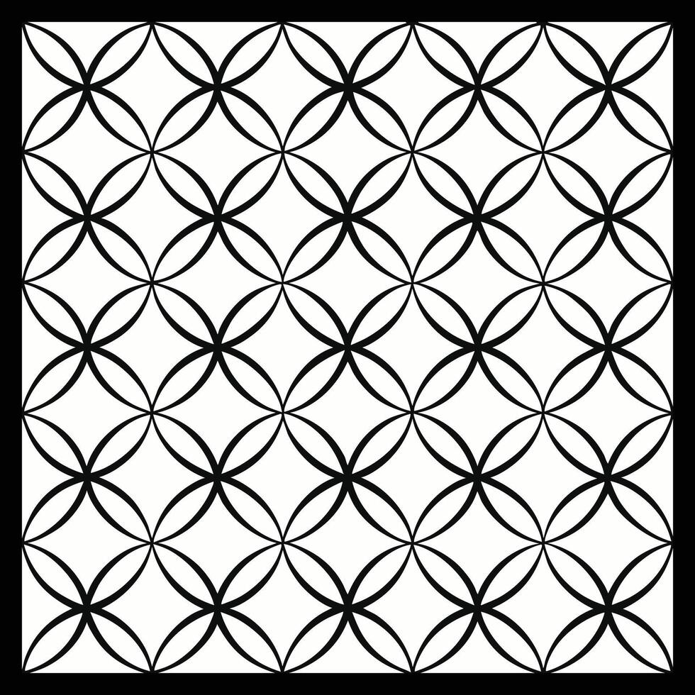 a black and white pattern with circles vector