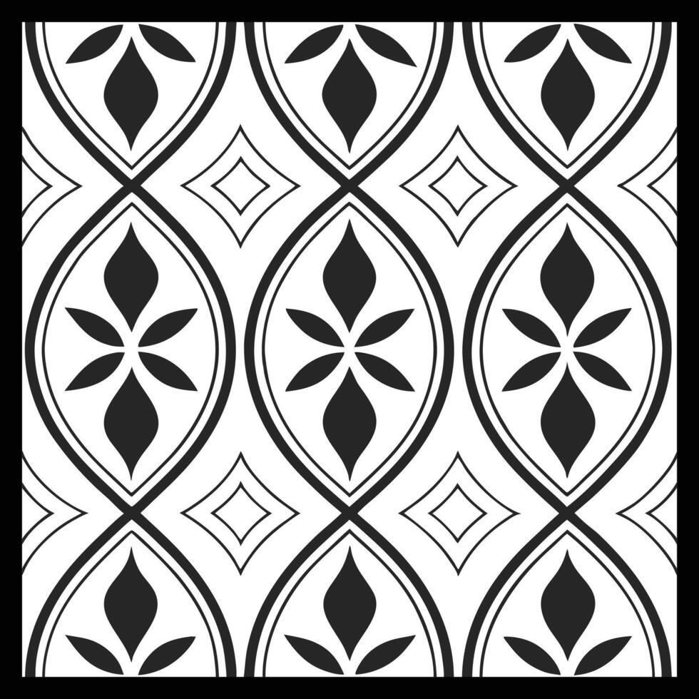 a black and white pattern with a square design. vector