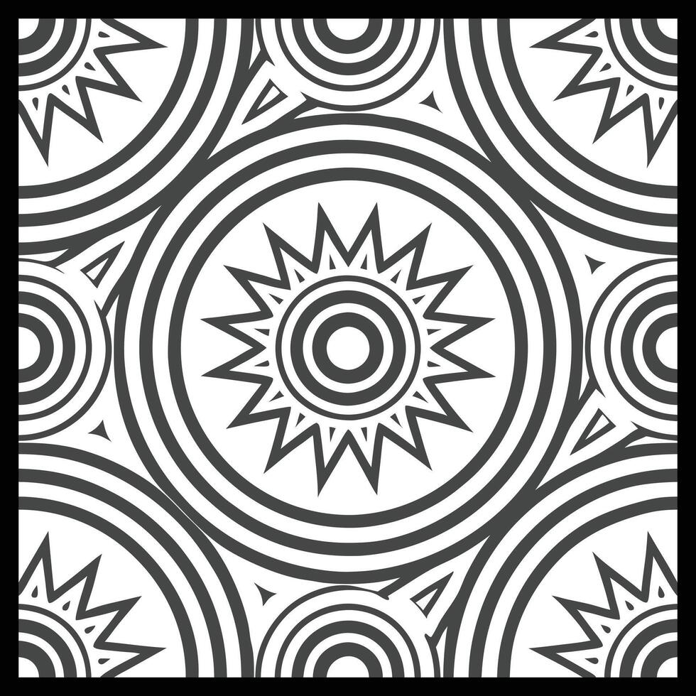a black and white geometric pattern with circles vector