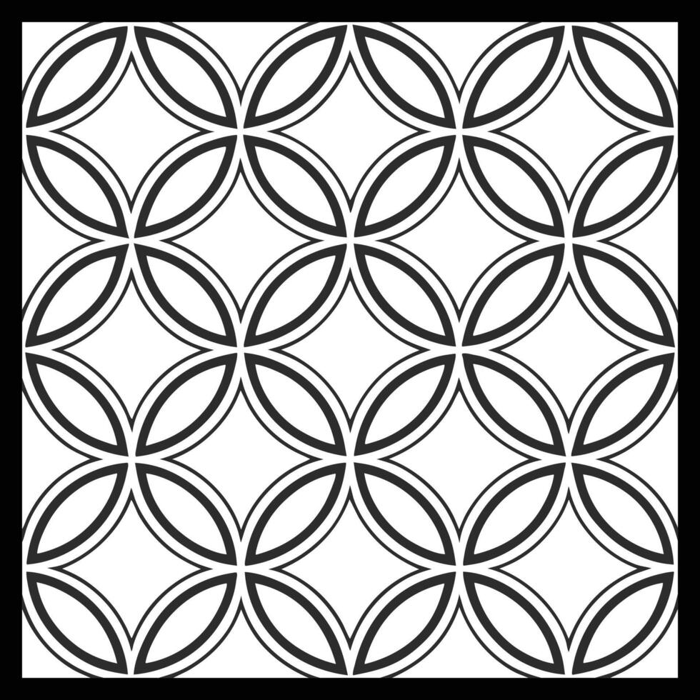 a black and white pattern with circles. vector