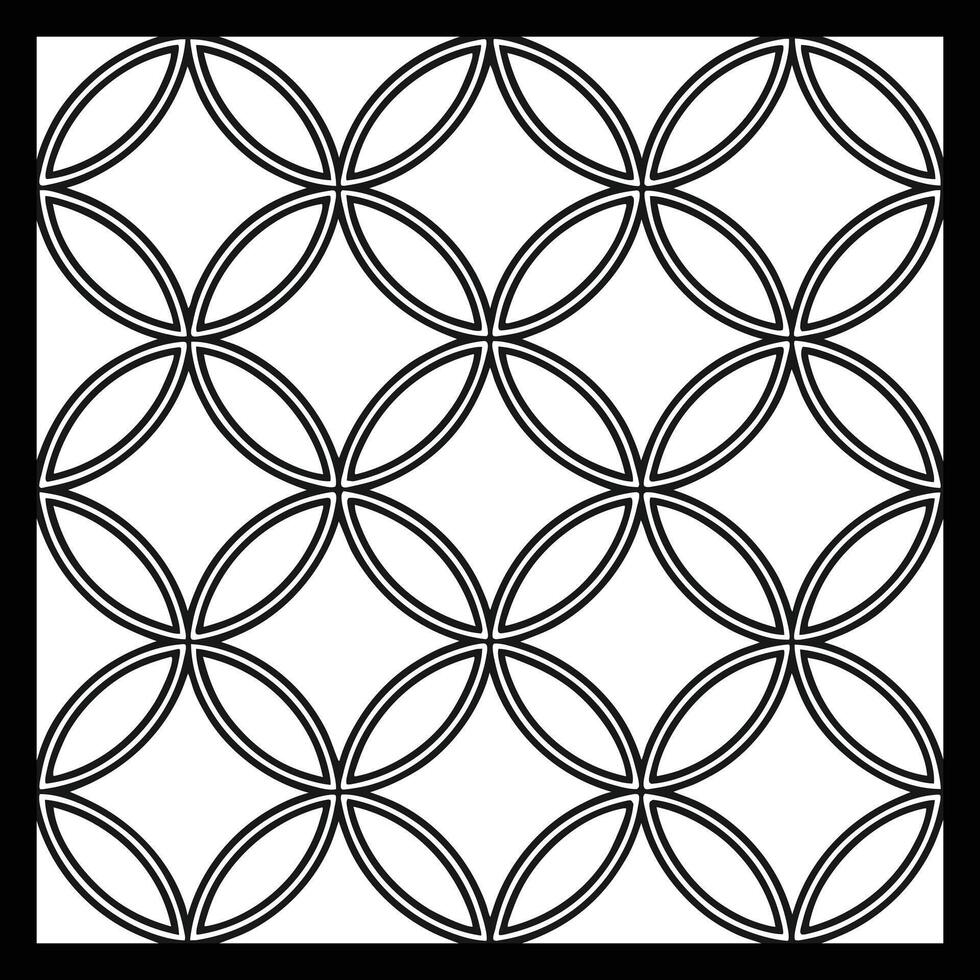 a black and white drawing of a circular pattern vector