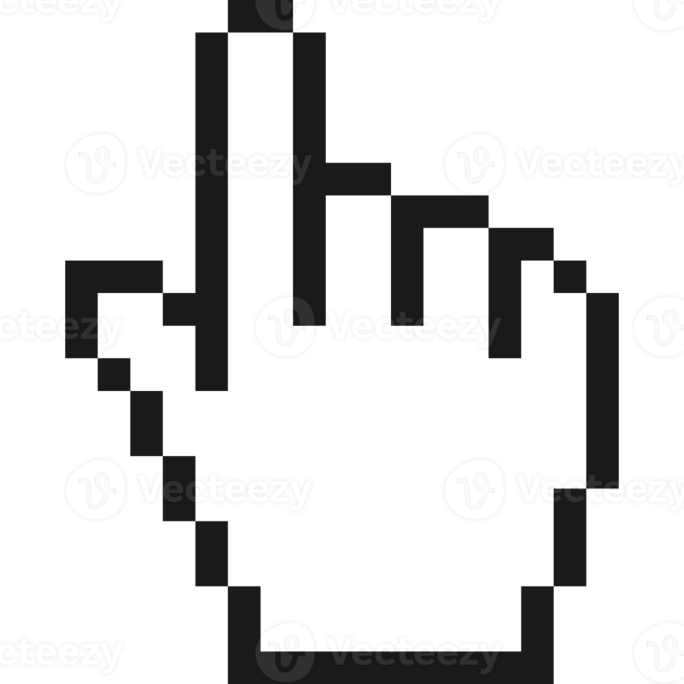Cursor icon. Pointer cursor. Finger pointer. Clicking mouse cursor png