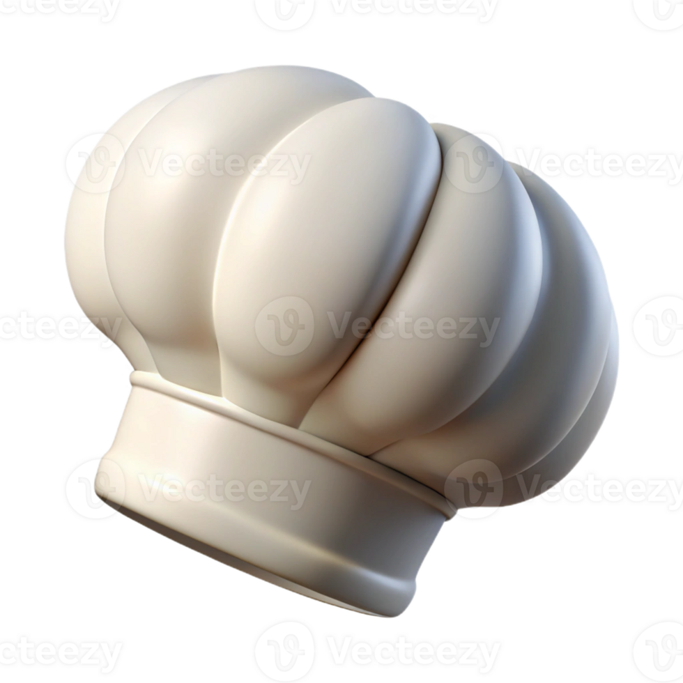 Classic Traditional Chef Hat for Cooking png