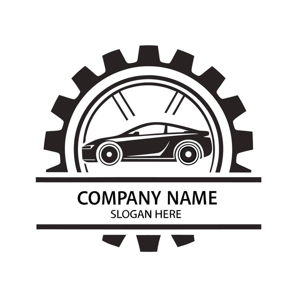 car logo design template, illustration on a white background vector