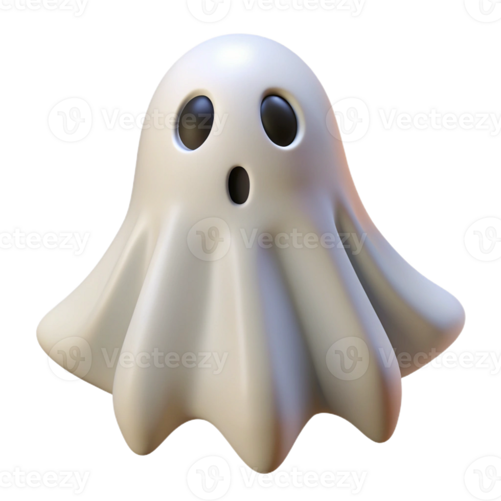 Friendly Ghost with Cute and Happy Expression png