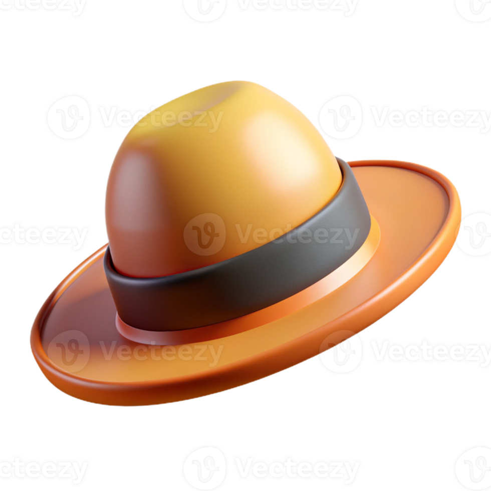 Spooky Halloween Witch Hat with Purple Band png