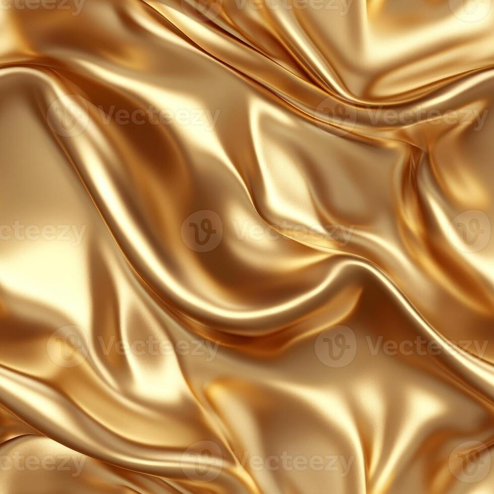 Smooth golden seamless pattern glistens under soft light creating an elegant background perfect for luxurious designs photo