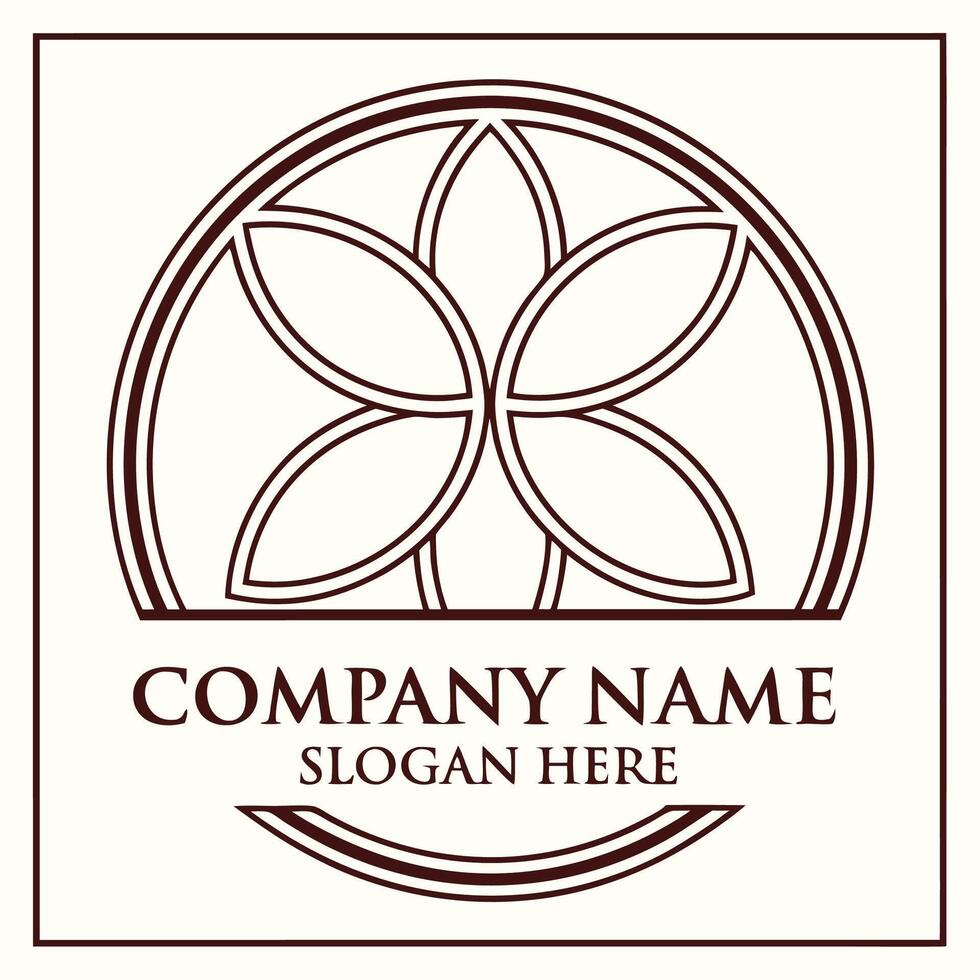 a logo for a company that is made up of a flower on a white background vector
