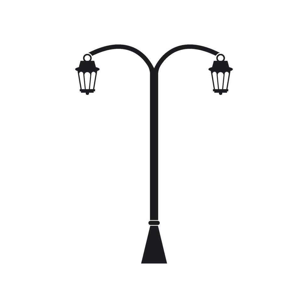 illustration of Garden lamp icon vector