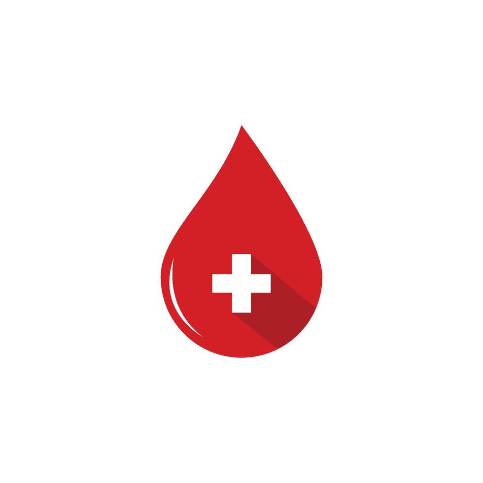 Blood icon flat design template vector