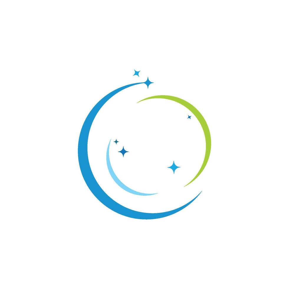 Cleaning logo flat design vector