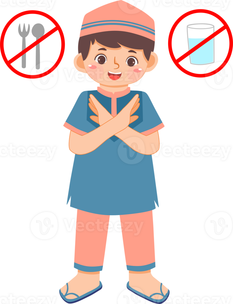 A cartoon boy with a no drinking sign png