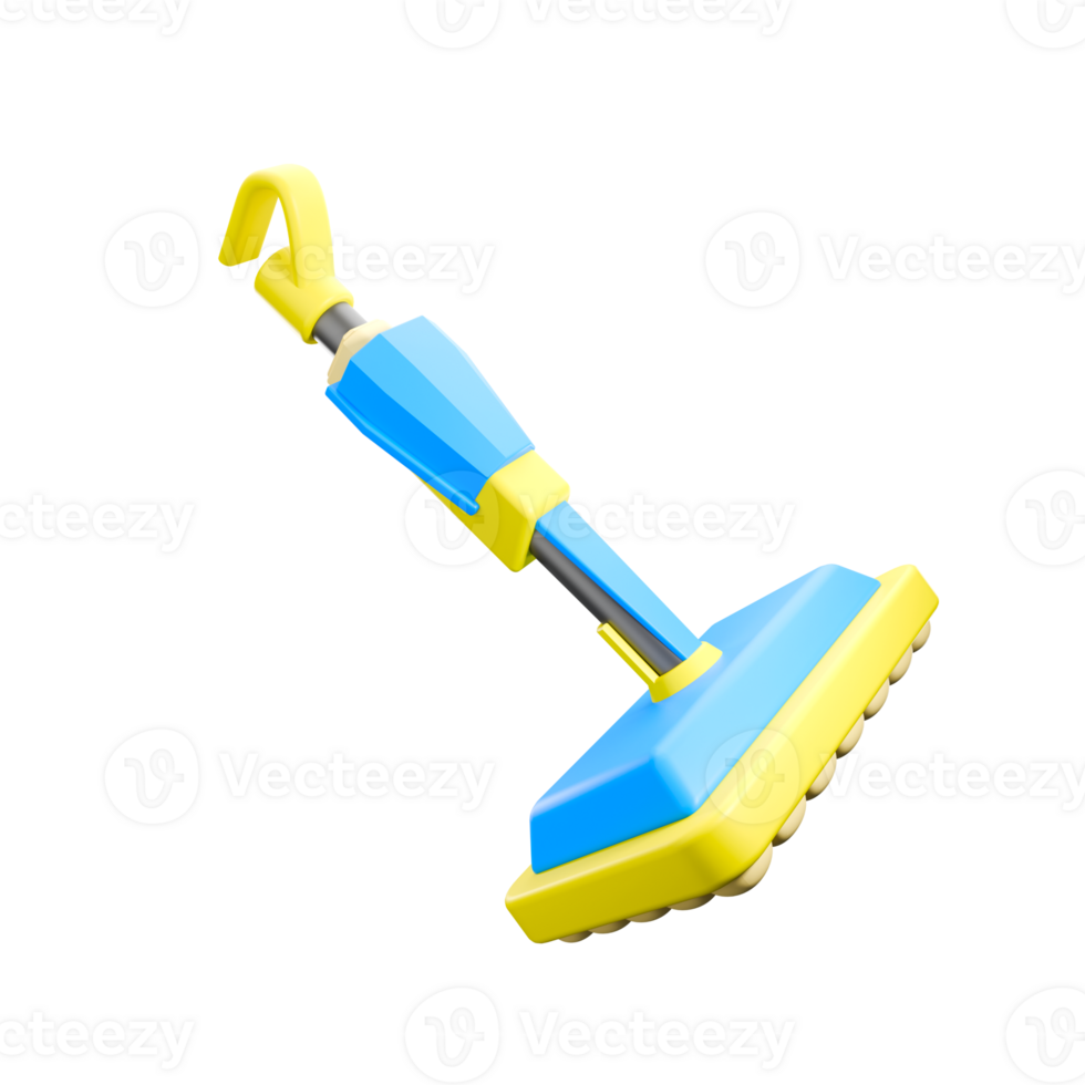 a 3d icon render of floor mop png