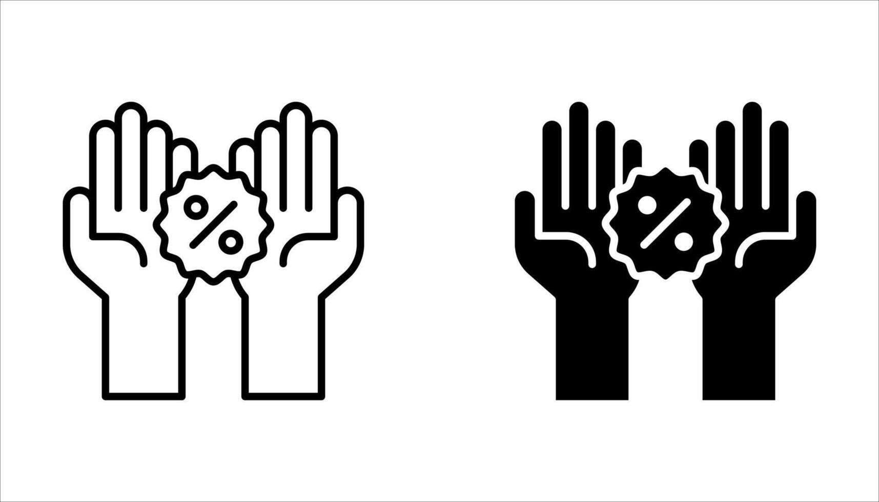 discount icon set vector