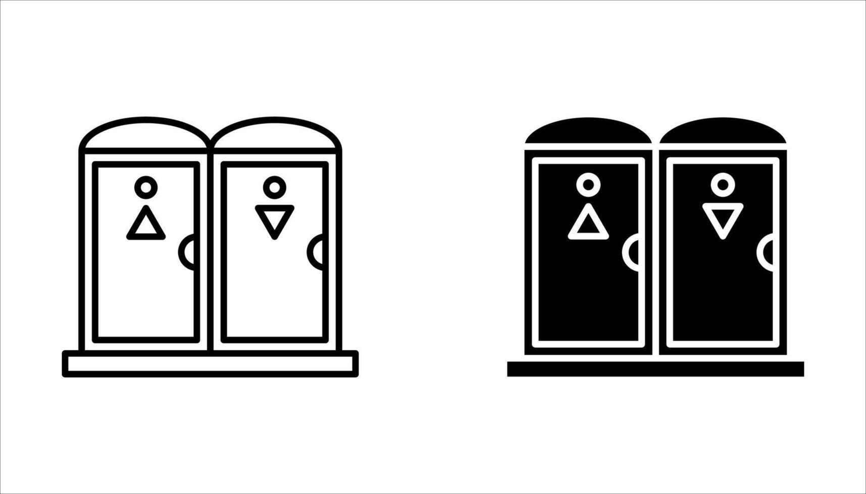 toilet icon set vector