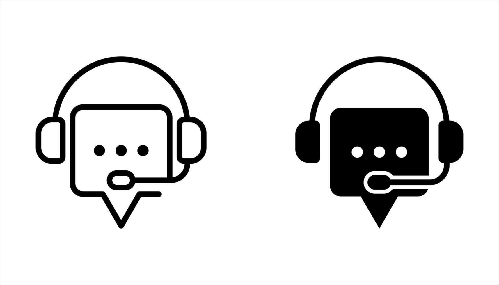 customer support icon set vector