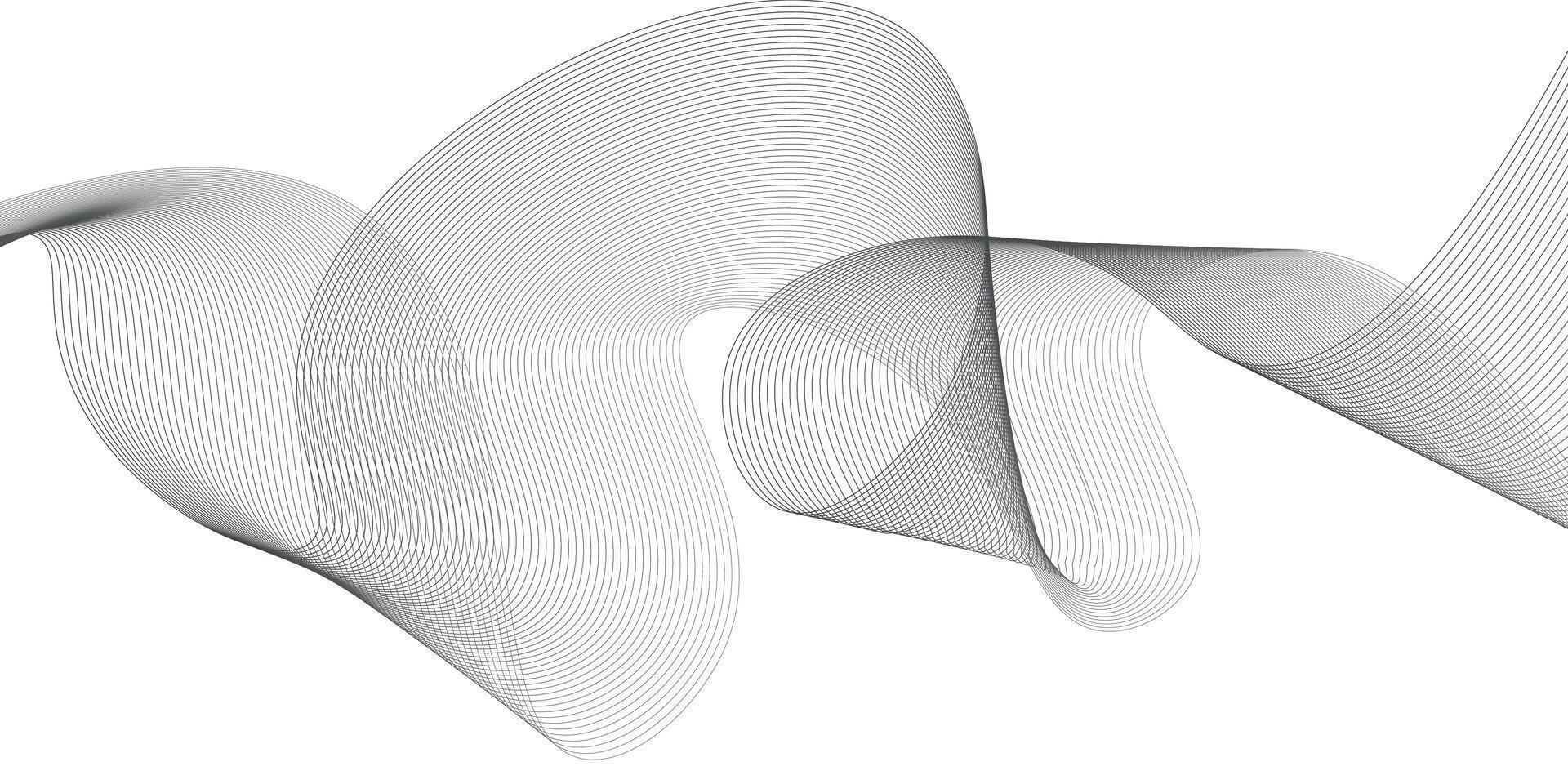 Abstract waveform illustration vector