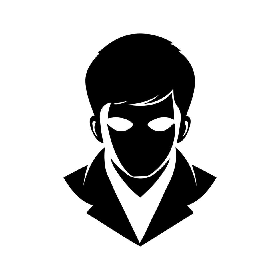 Mysterious Silhouette Icon vector