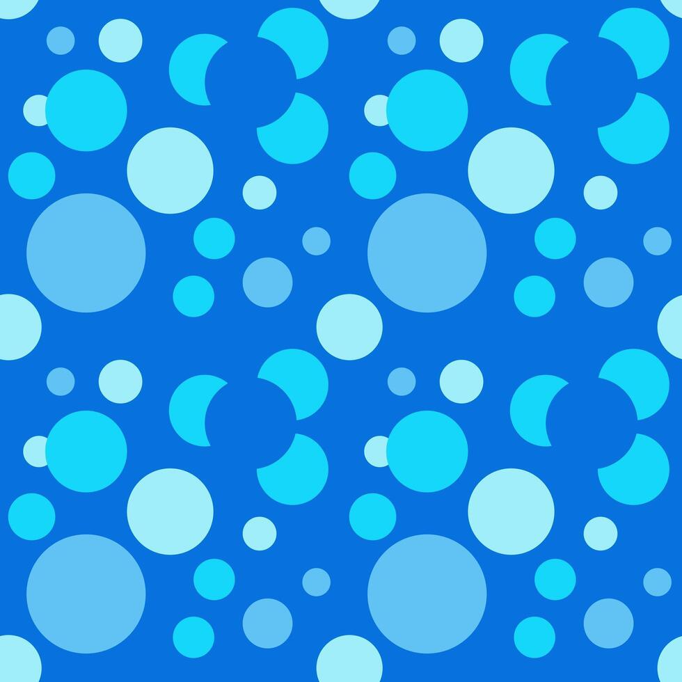 Blue Bubble Pattern vector