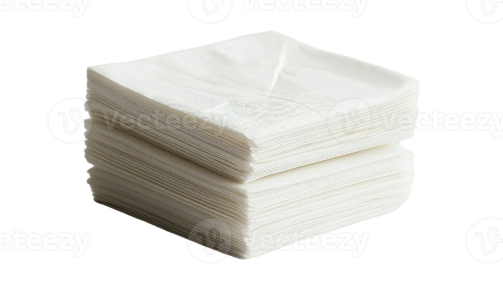 Blank Paper Wipes Packaging Mockup soft clean fresh isolated on transparent background png