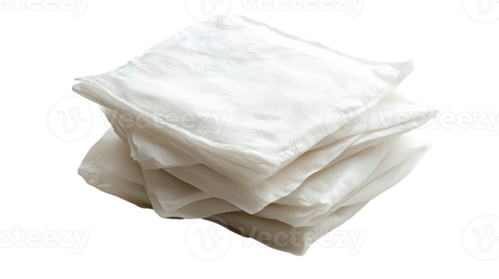 Blank Paper Wipes Packaging Mockup clean isolated on transparent background png