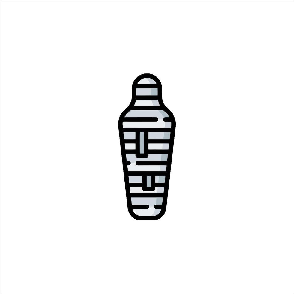 An icon of a mummy on a white background vector