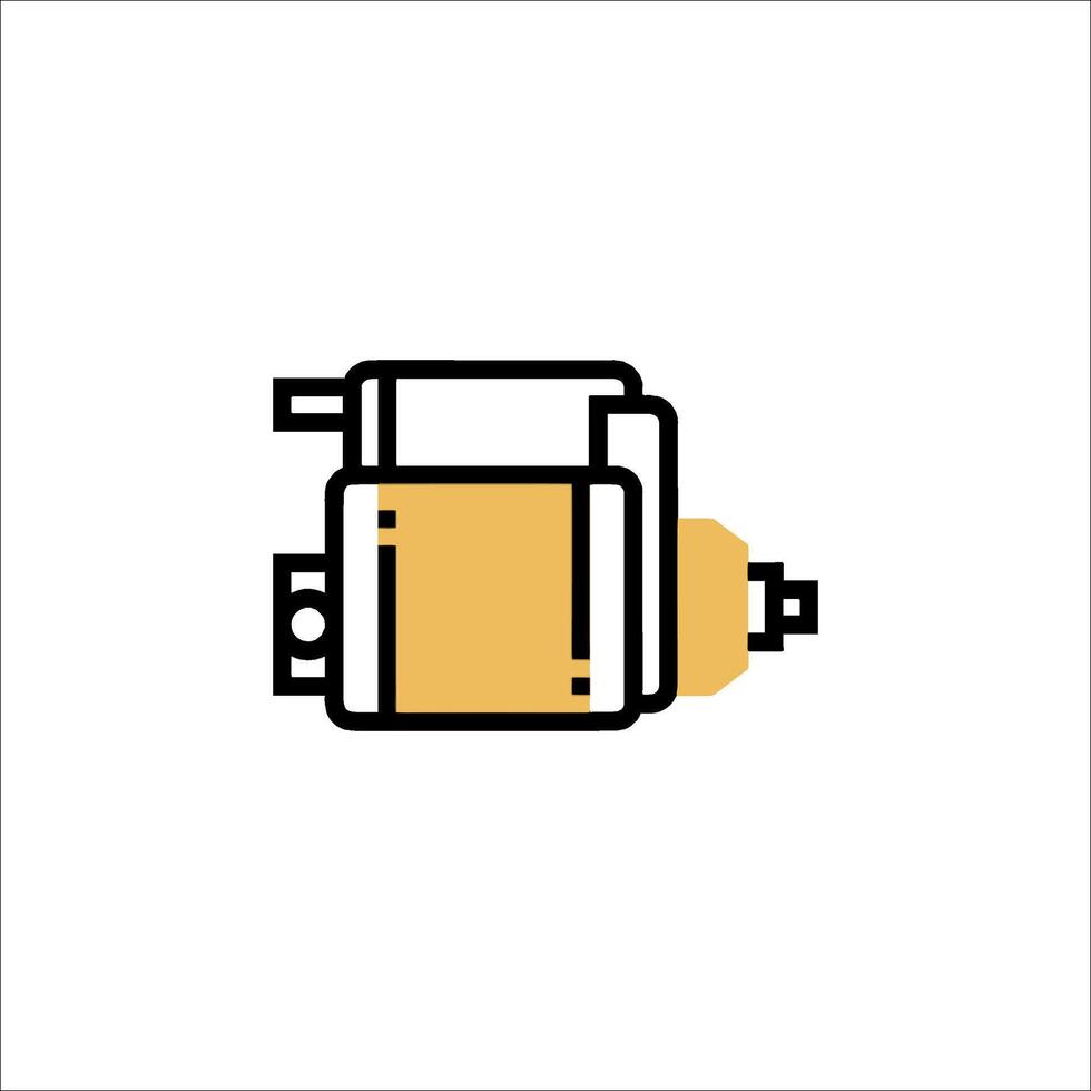 A small electric motor on a white background vector