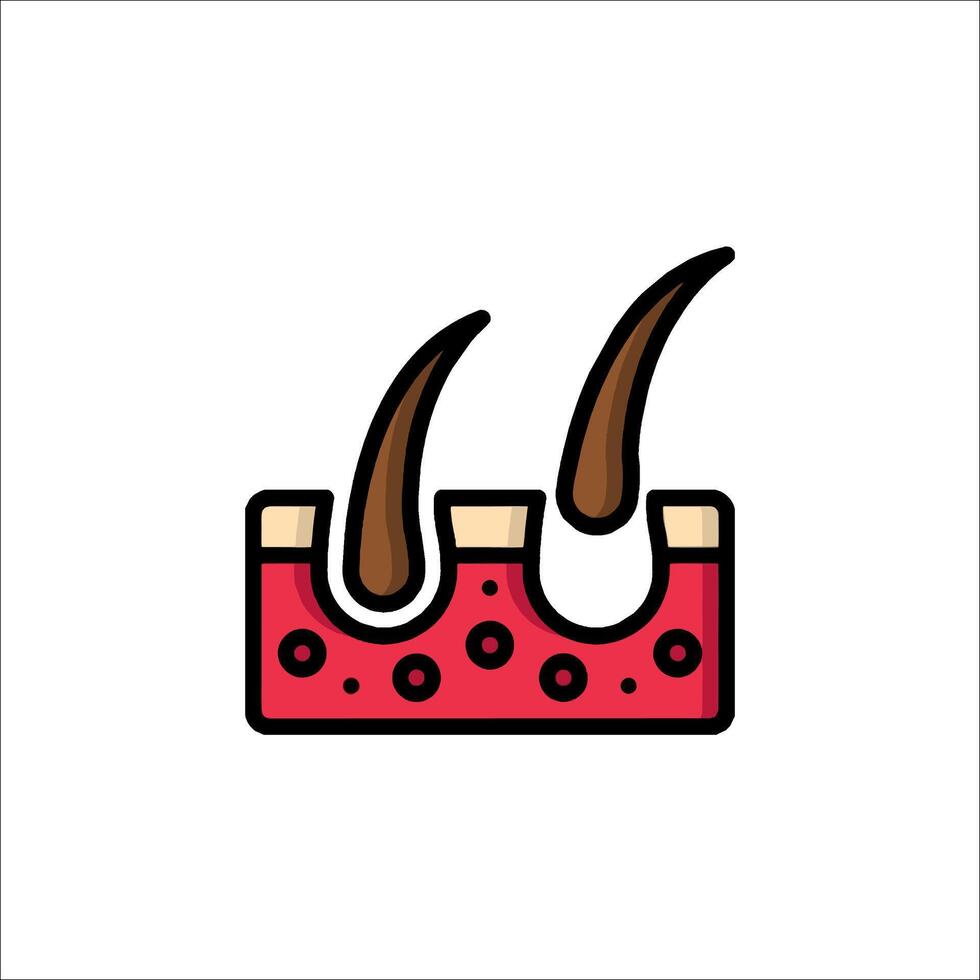 A red and white bar with two horns on it vector