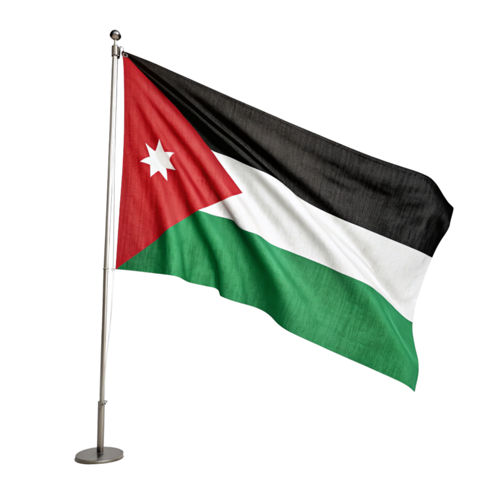 palestine flag is isolated on transparent background png