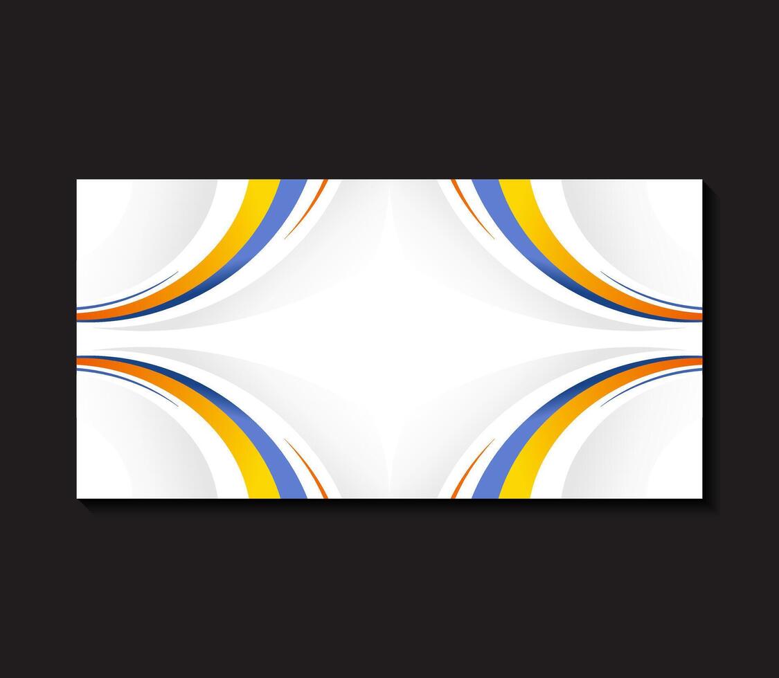 colorful wave abstract business banner design. vector