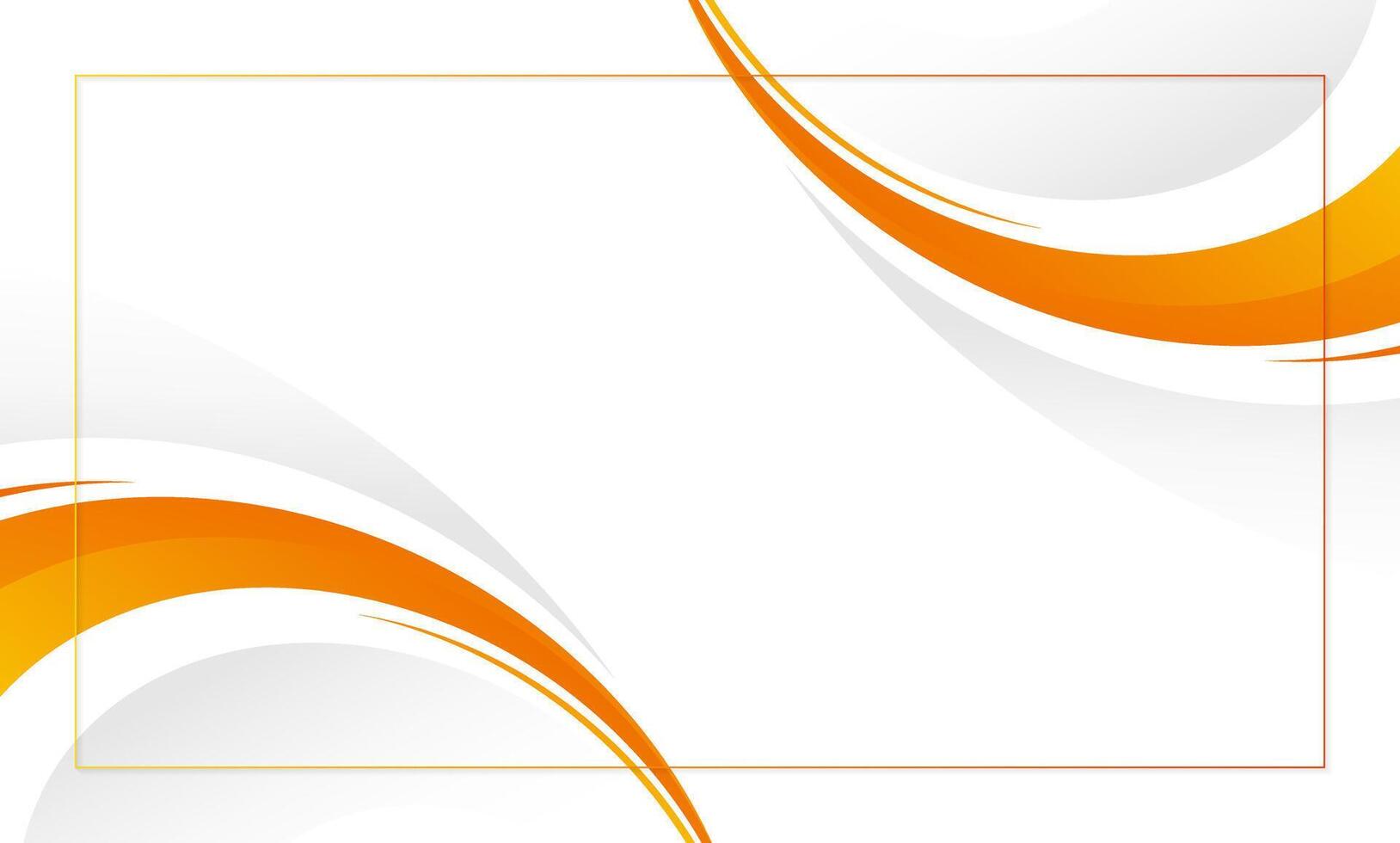 abstract orange wave design background vector