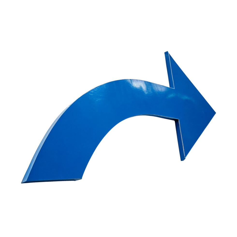 hand drawn curved arrow shape line is isolated on transparent background png