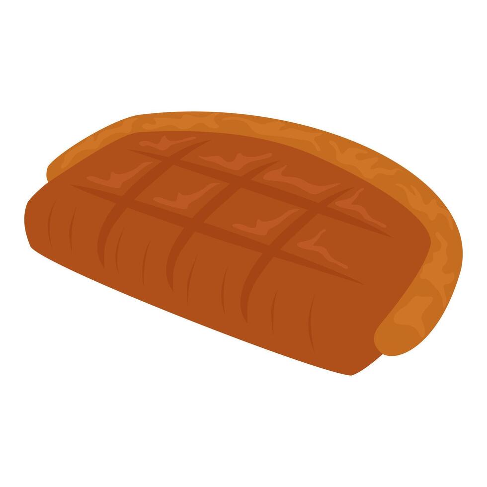 A hot dog is shown on a white background vector