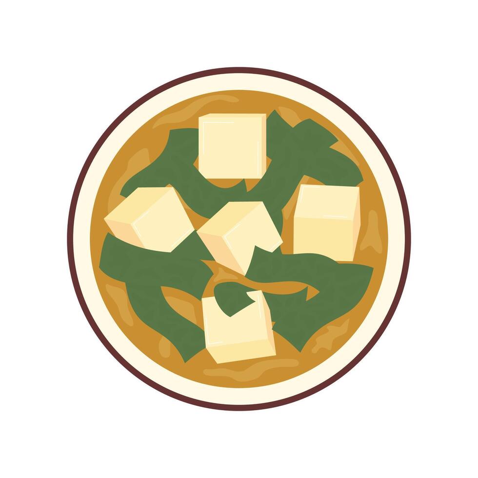 A bowl of tofu with spinach and cheese on it vector