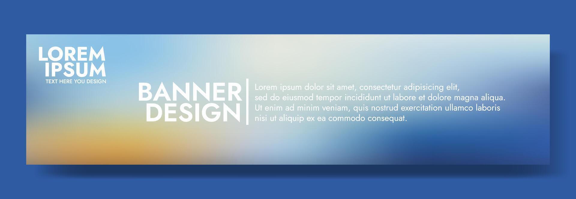 Modern background template with a blue and gold color vector